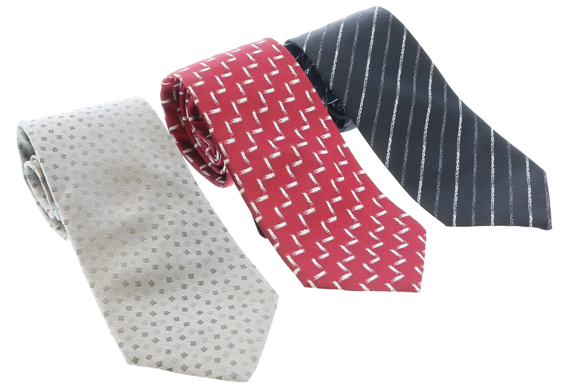Emporio Armani Multicolor Assorted 100% Silk Tie Collection-Set of 3