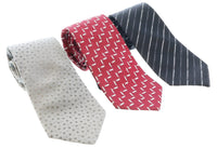 Emporio Armani Multicolor Assorted 100% Silk Tie Collection-Set of 3