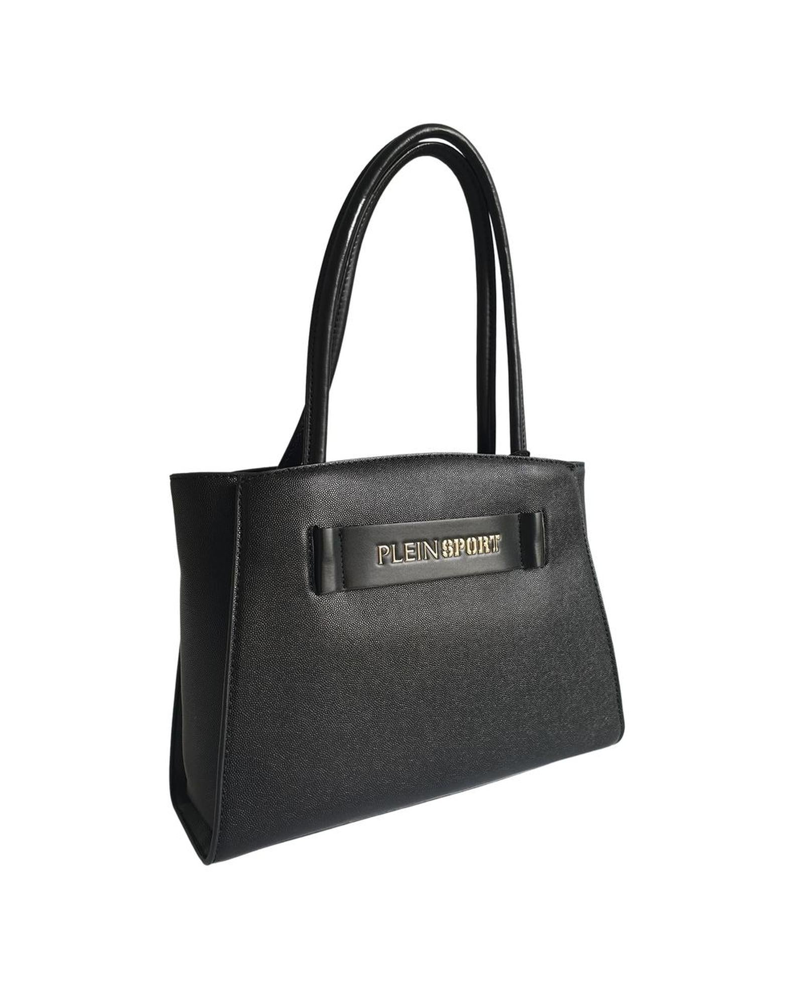 Plein Sport Bow Bag Black Leather Handbag