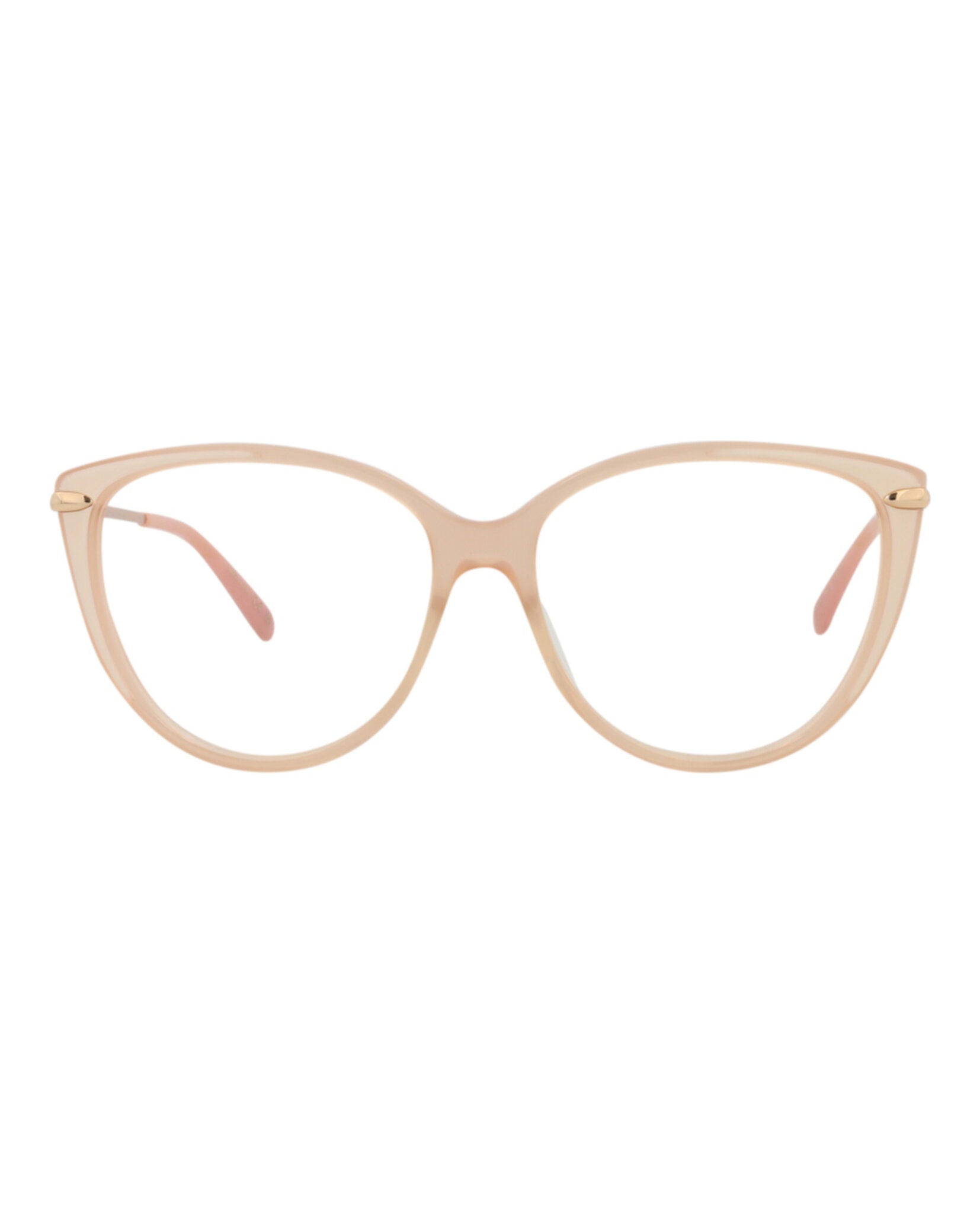 Pomellato Womens Cat Eye Nude Gold Transparent Fashion Designer Eyewear Nude Gold Transparent