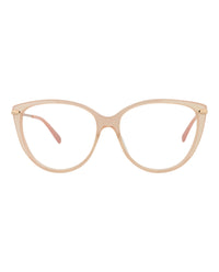 Pomellato Womens Cat Eye Nude Gold Transparent Fashion Designer Eyewear Nude Gold Transparent