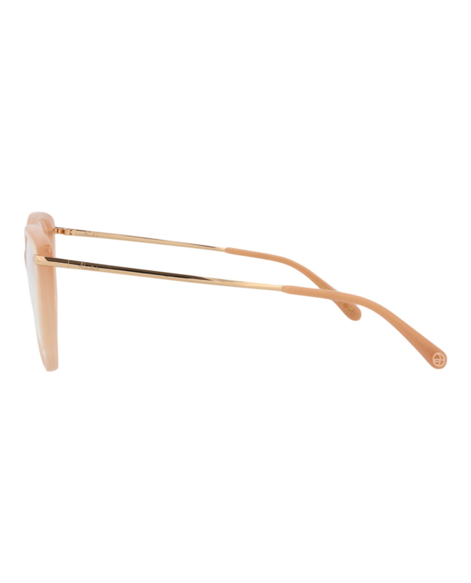 Pomellato Womens Cat Eye Nude Gold Transparent Fashion Designer Eyewear