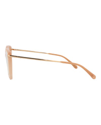 Pomellato Womens Cat Eye Nude Gold Transparent Fashion Designer Eyewear