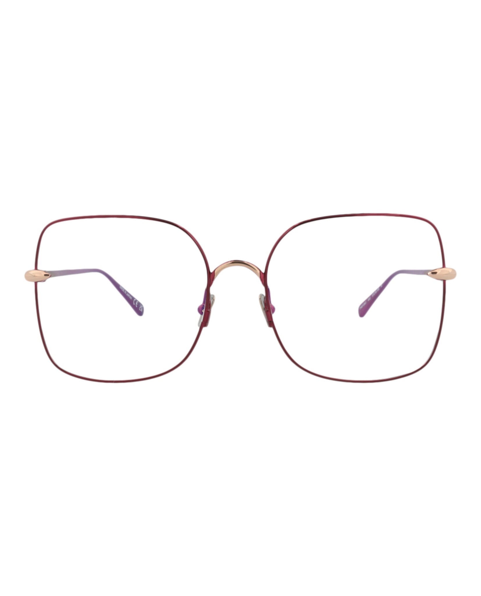 Pomellato Womens Square/Rectangle Violet Violet Transparent Fashion Designer Eyewear