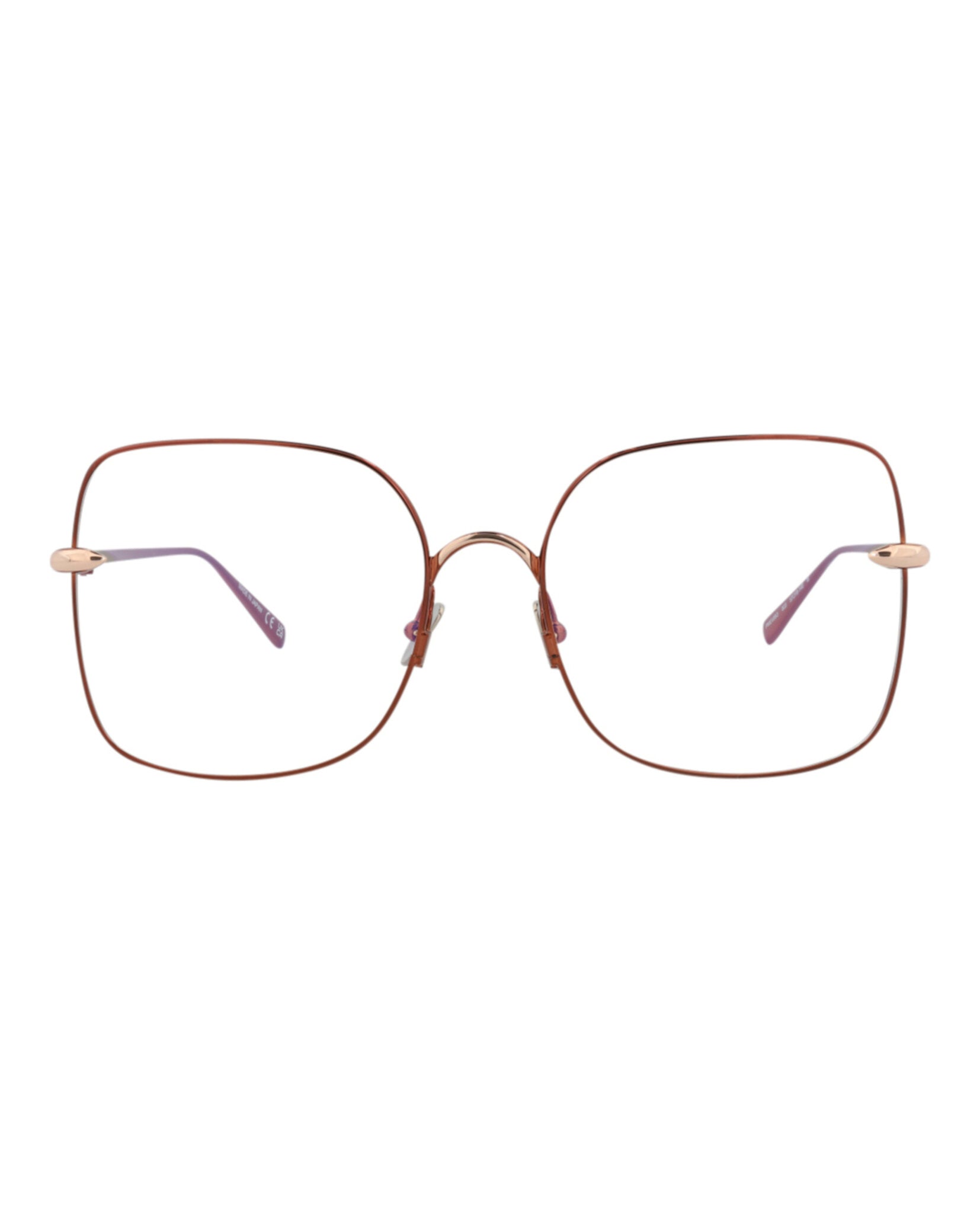 Pomellato Womens Square/Rectangle Brown Brown Transparent Fashion Designer Eyewear