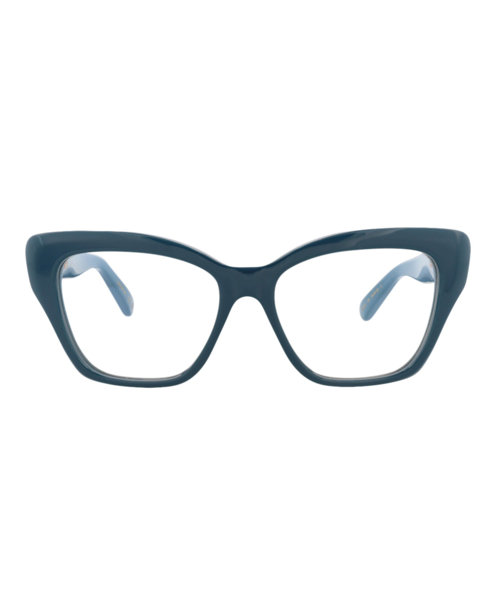Pomellato Womens Cat Eye Blue Blue Transparent Fashion Designer Eyewear