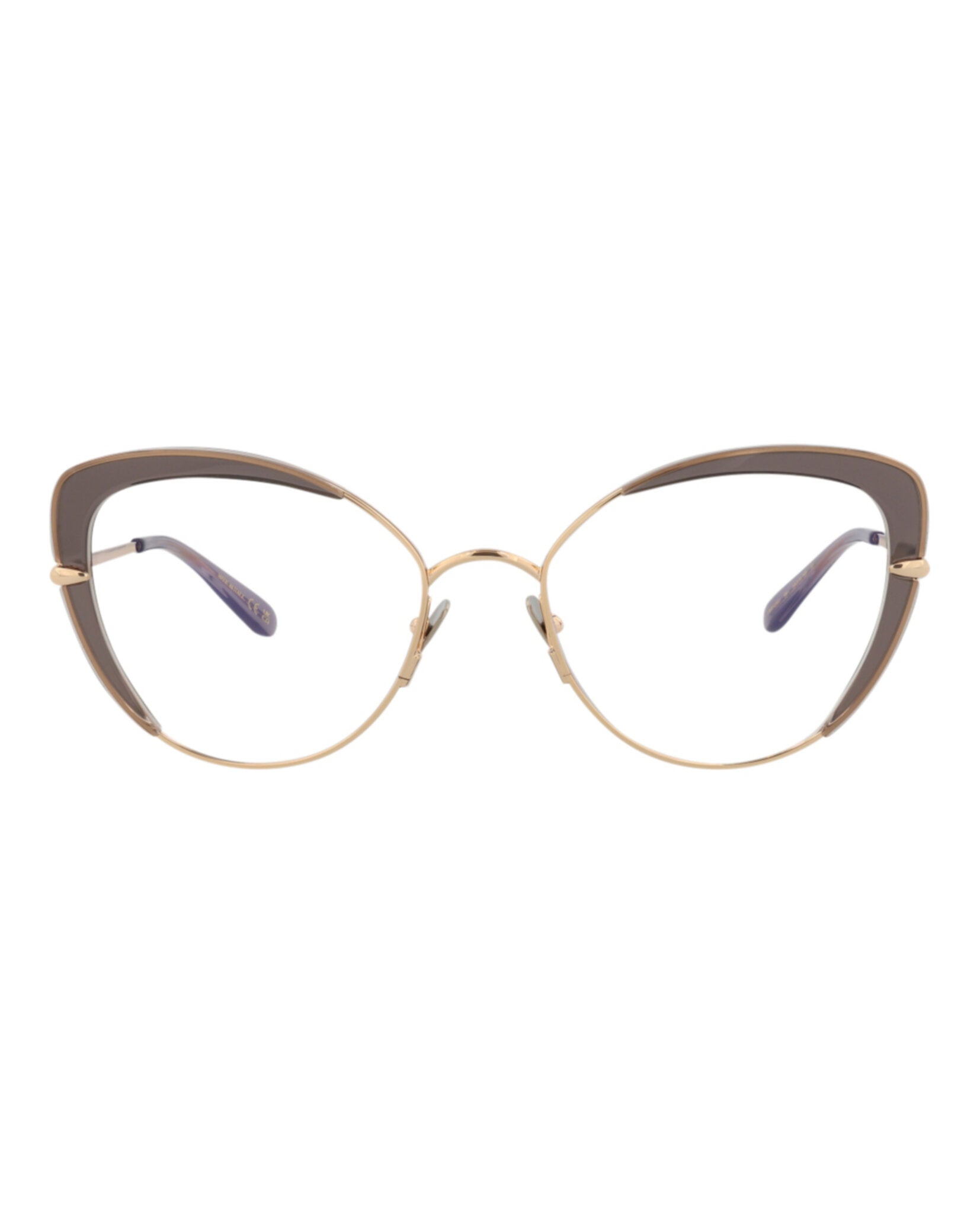 Pomellato Womens Cat Eye Gold Gold Transparent Fashion Designer Eyewear