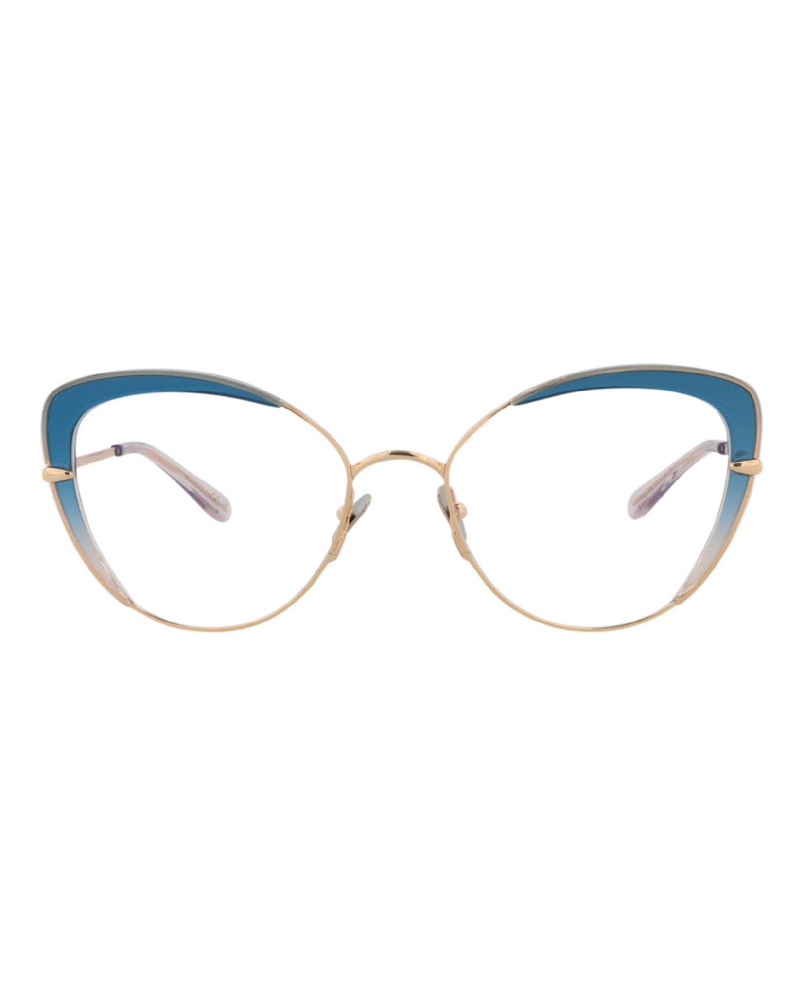 Pomellato Womens Cat Eye Gold Gold Transparent Fashion Designer Eyewear Gold Gold Transparent