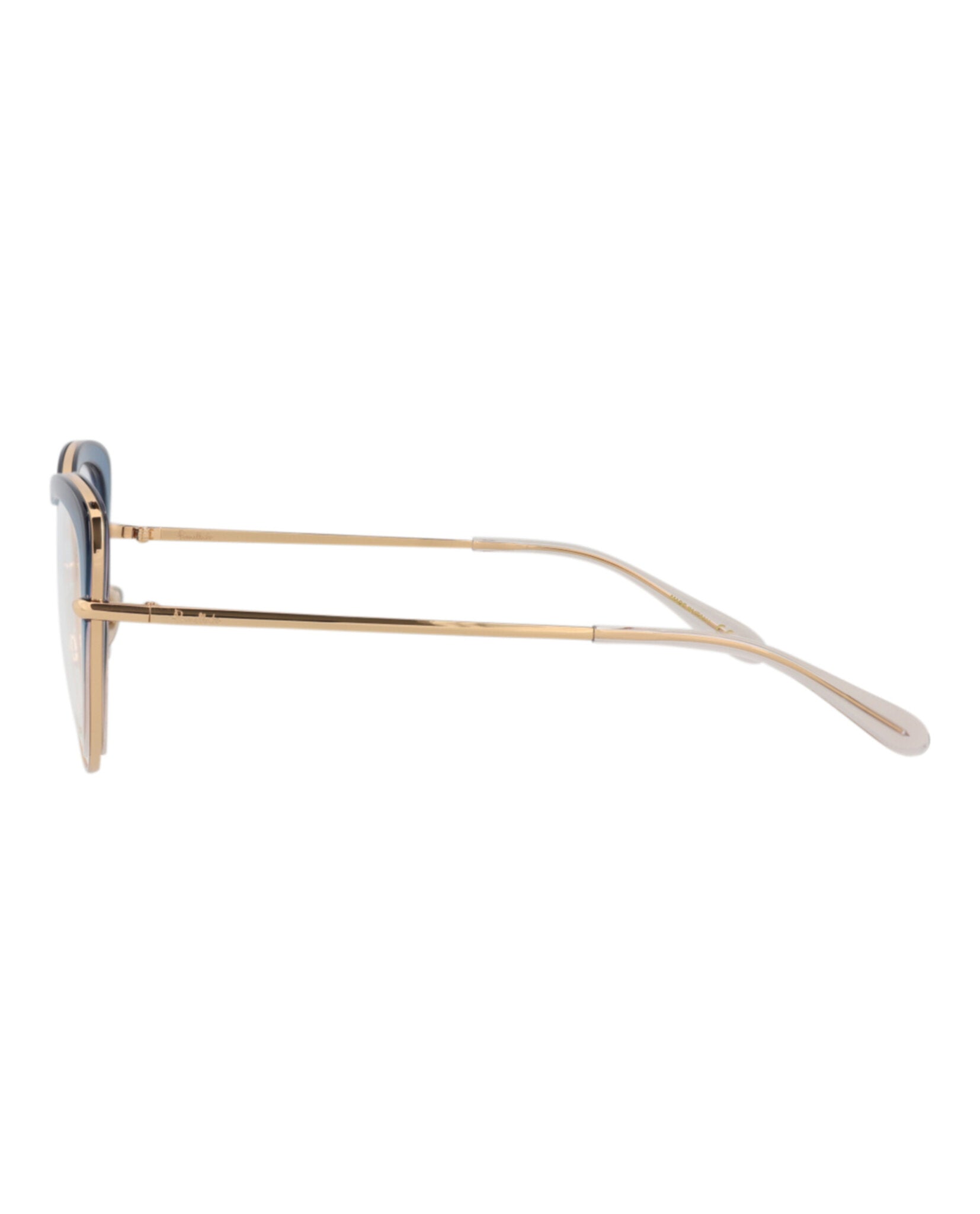 Pomellato Womens Cat Eye Gold Gold Transparent Fashion Designer Eyewear