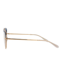 Pomellato Womens Cat Eye Gold Gold Transparent Fashion Designer Eyewear