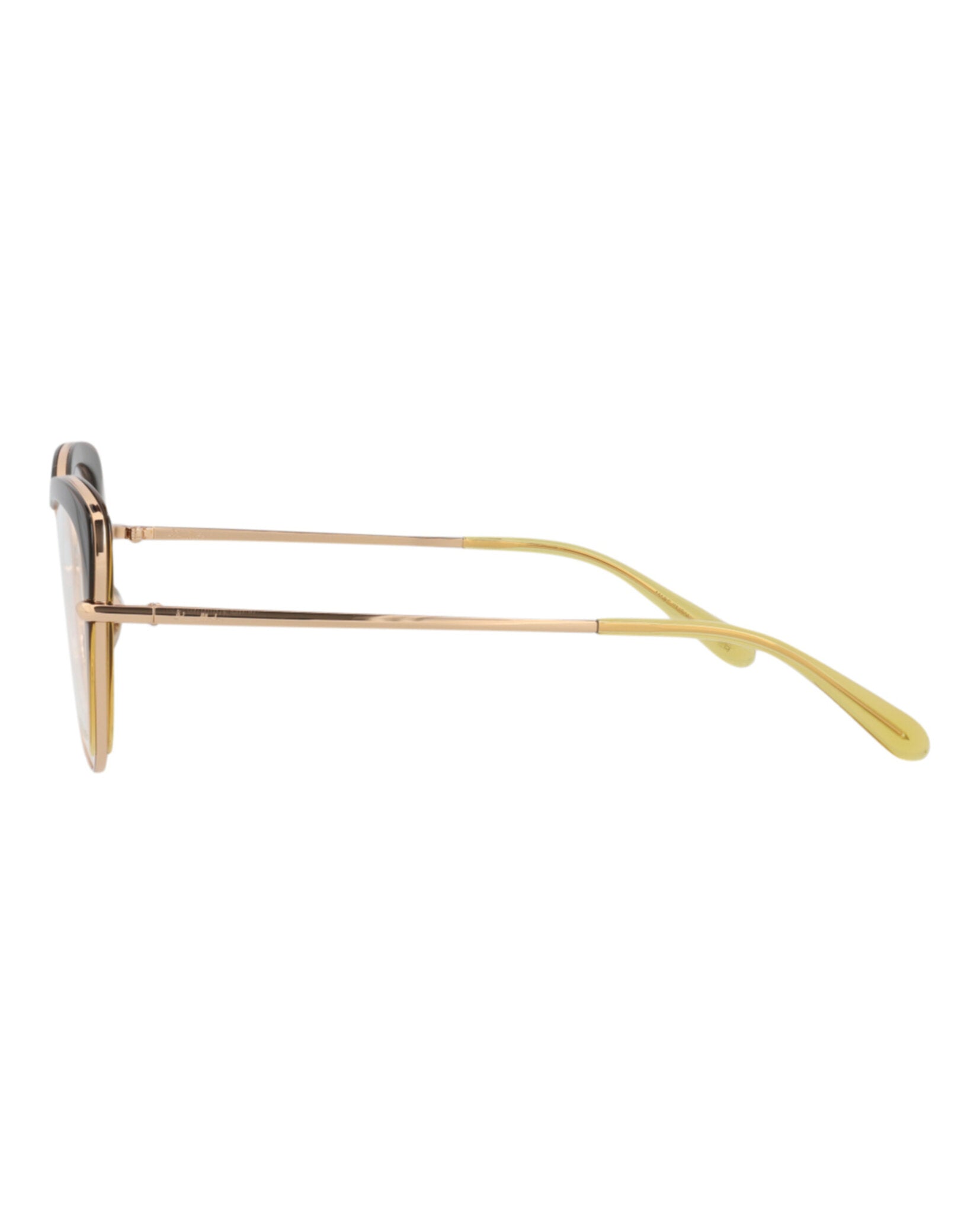 Pomellato Womens Cat Eye Gold Gold Transparent Fashion Designer Eyewear