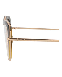 Pomellato Womens Cat Eye Gold Gold Transparent Fashion Designer Eyewear
