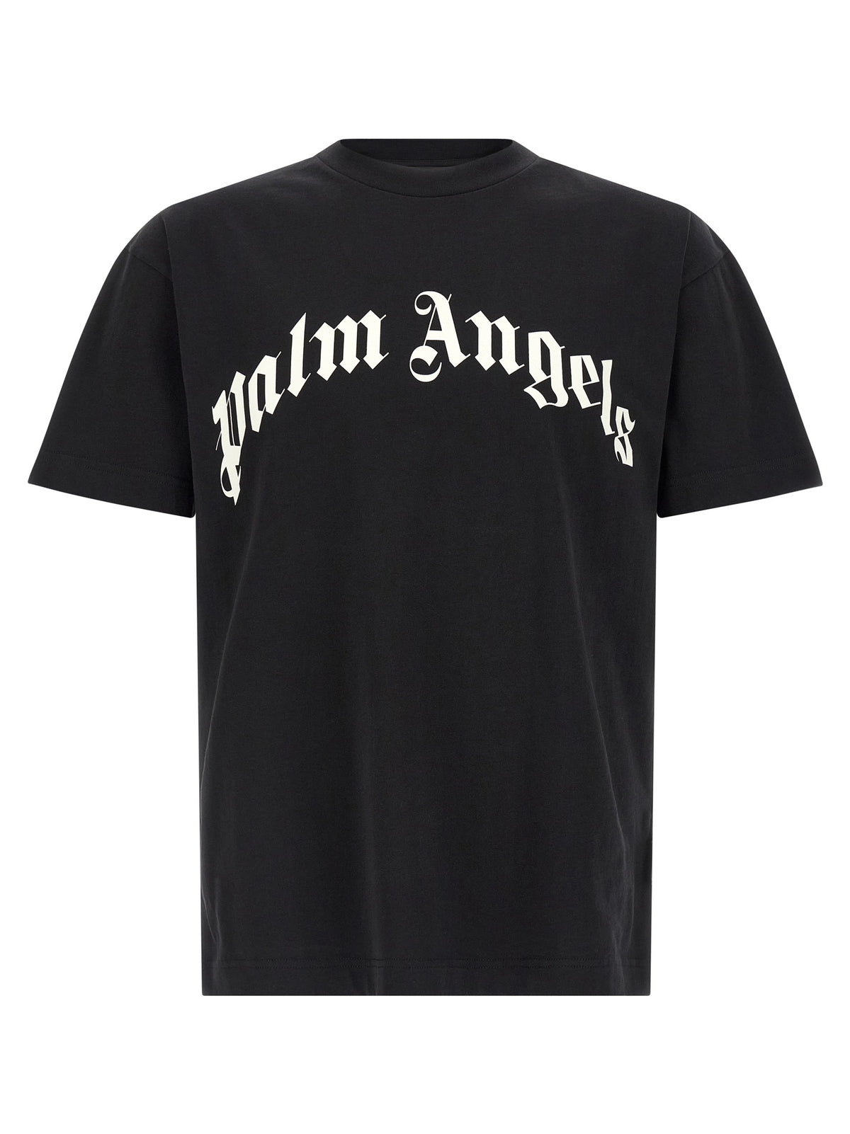 Palm Angels Men 'Curved Logo' T-Shirt