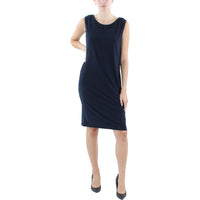 Womens Embellished Polyester Tank Dress Regular 10 (M) Navy
