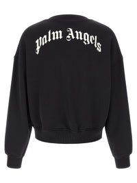PALM ANGELS Palm Angels Men 'Back Curved Logo' Sweatshirt