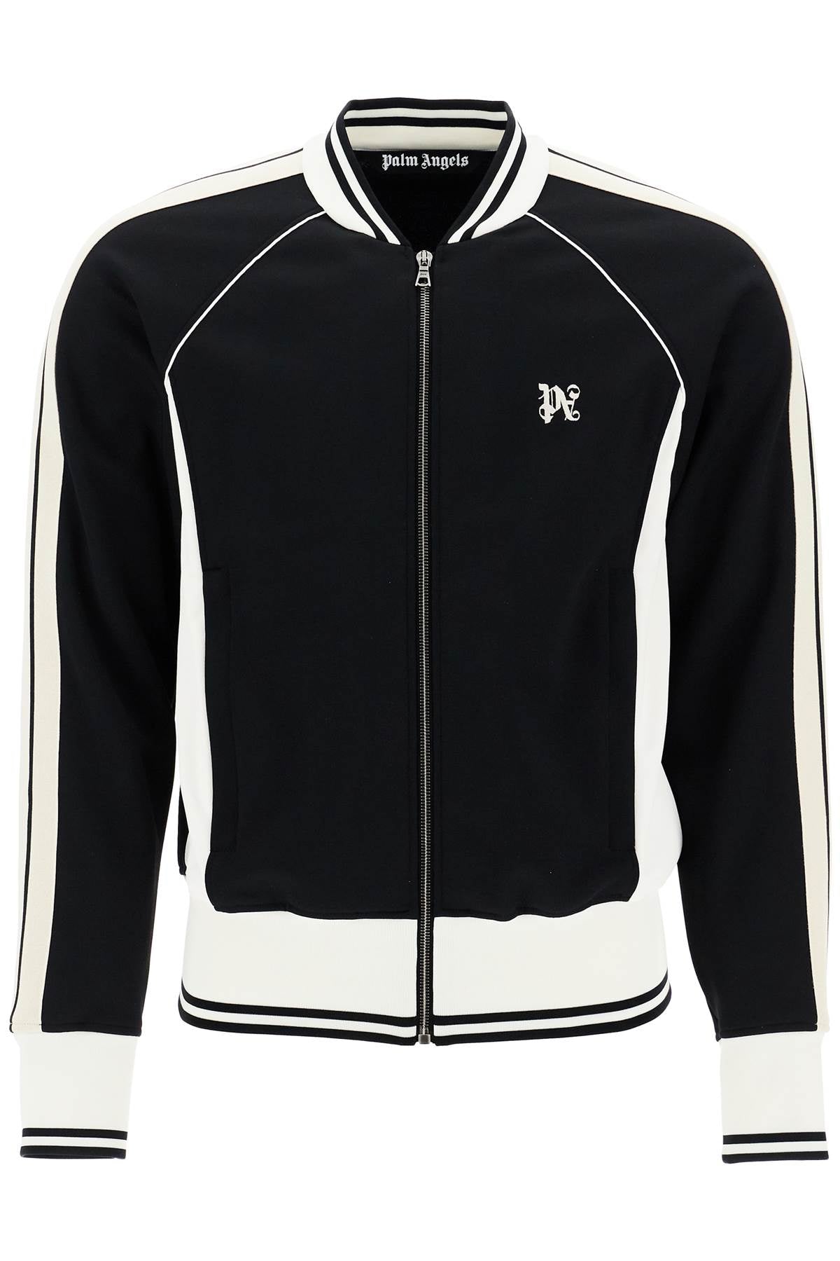 Palm Angels Men's Raglan Zip-Up Sweat Black