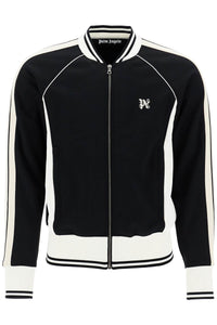 Palm Angels Men's Raglan Zip-Up Sweat Black