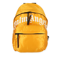 Palm Angels Mens Yellow/White Backpack