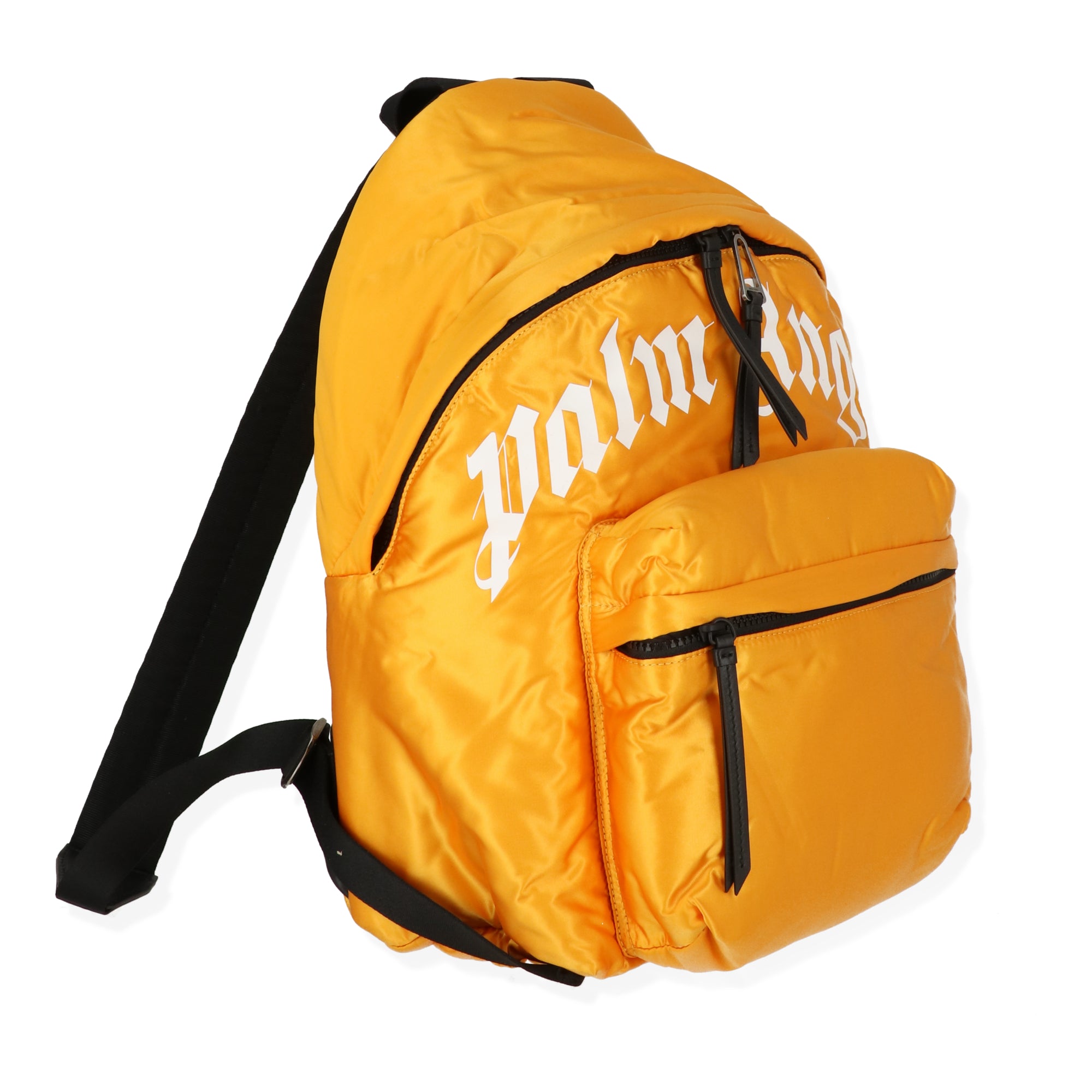 Palm Angels Mens Yellow/White Backpack