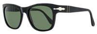 Persol Large Square Sunglasses PO3313S 95/31 Black 55mm Black