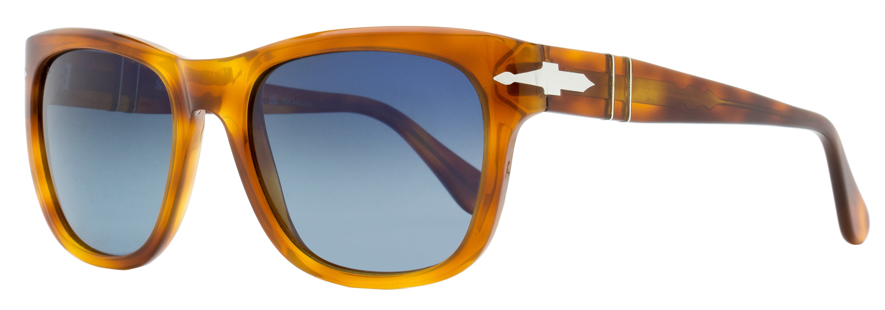 Persol Large Square Sunglasses PO3313S 96/S3 Terra Di Siena 55mm Terra Di Siena