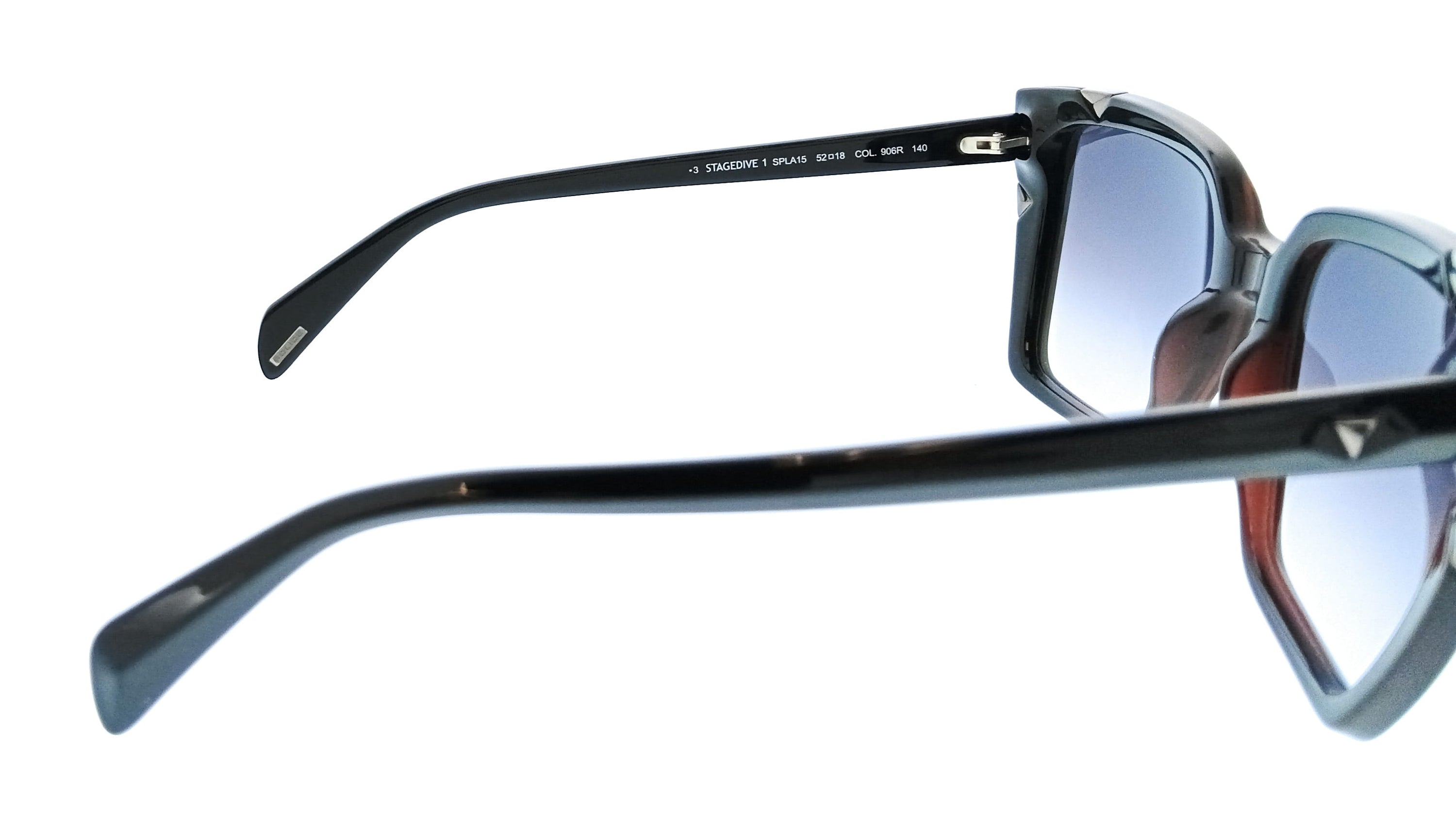 POLICE PLA15 906R Brown Purple Butterfly Womens Sunglasses