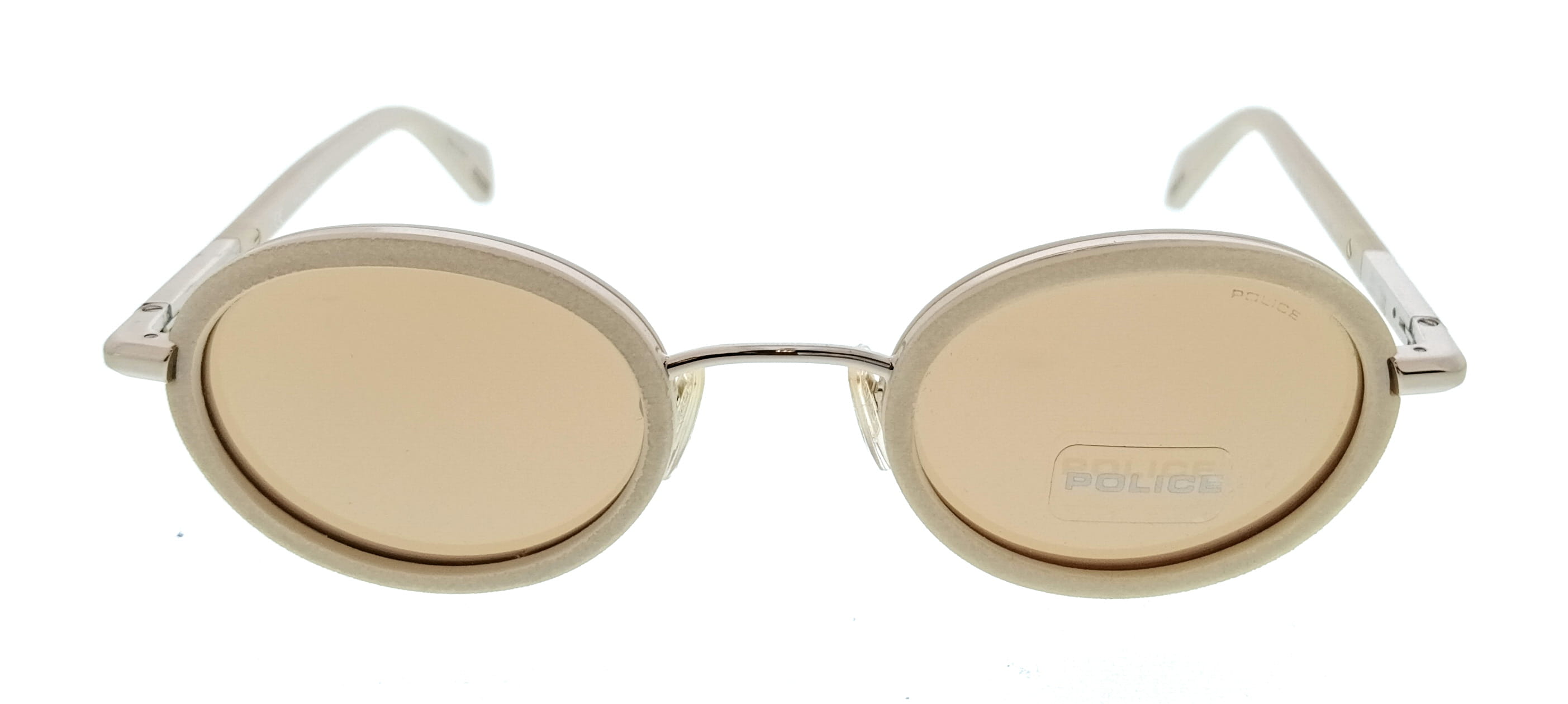 POLICE PLA21 594G White Oval Womens Sunglasses