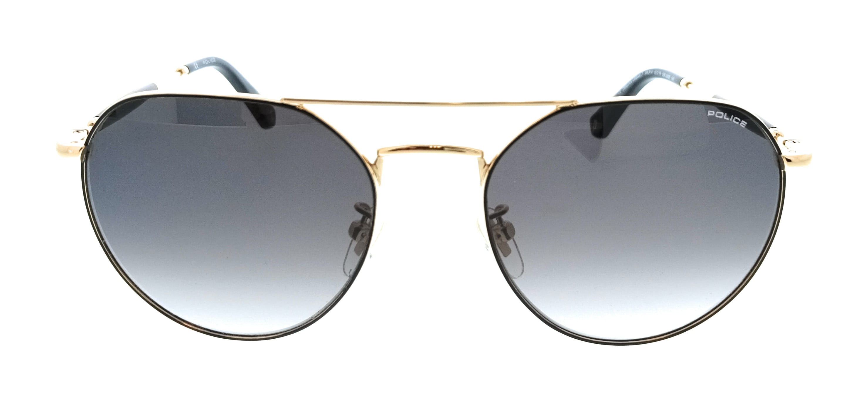 POLICE PLF14 302 Black Geometric Unisex Sunglasses
