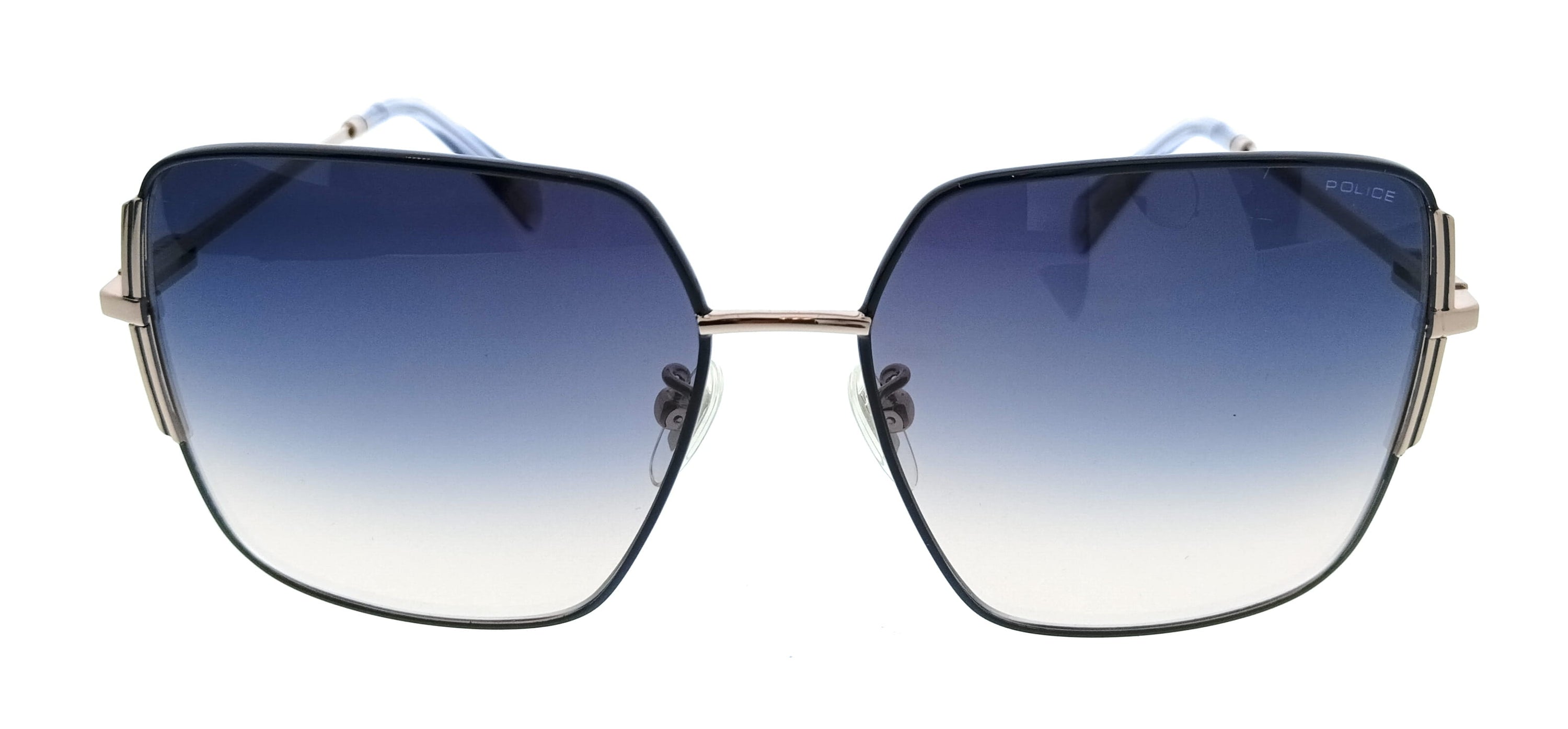 POLICE PLF34 0 Blue Square Womens Sunglasses