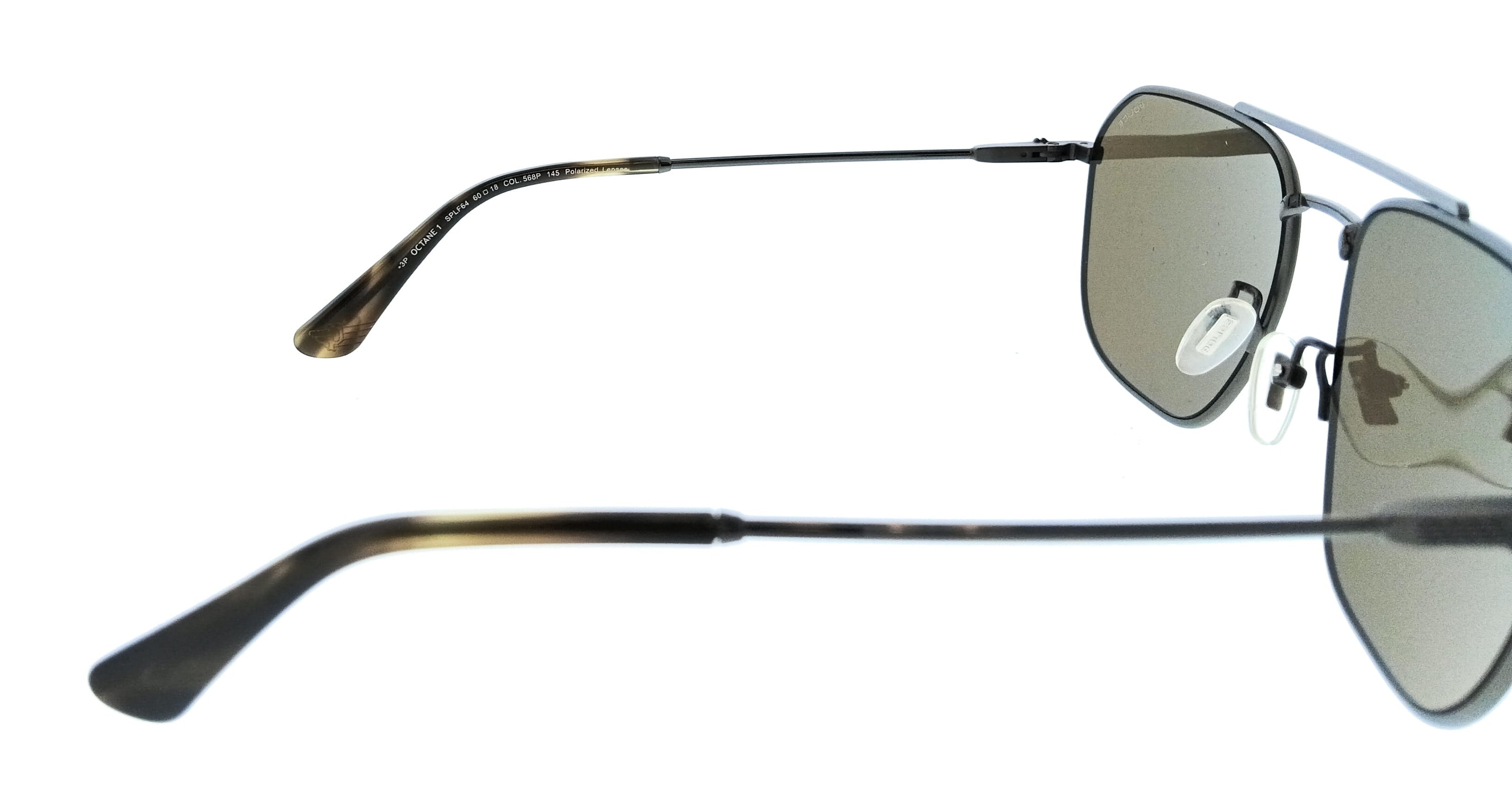 POLICE PLF64 568P Gunmetal Geometric Mens Sunglasses