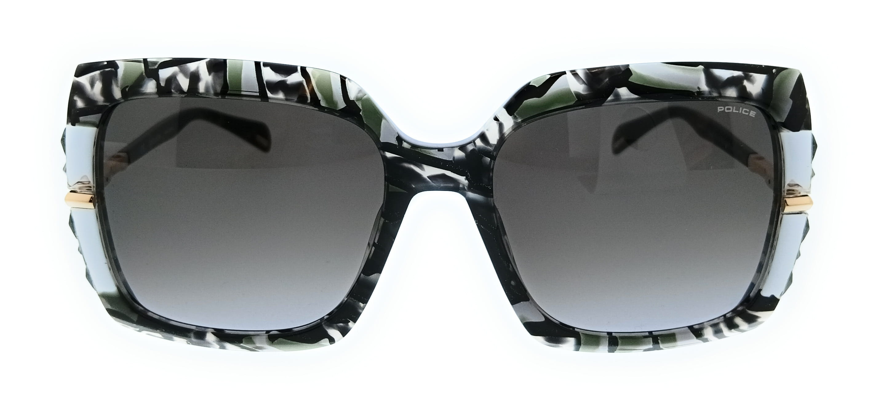 POLICE PLG23 06RT Brown Square Womens Sunglasses