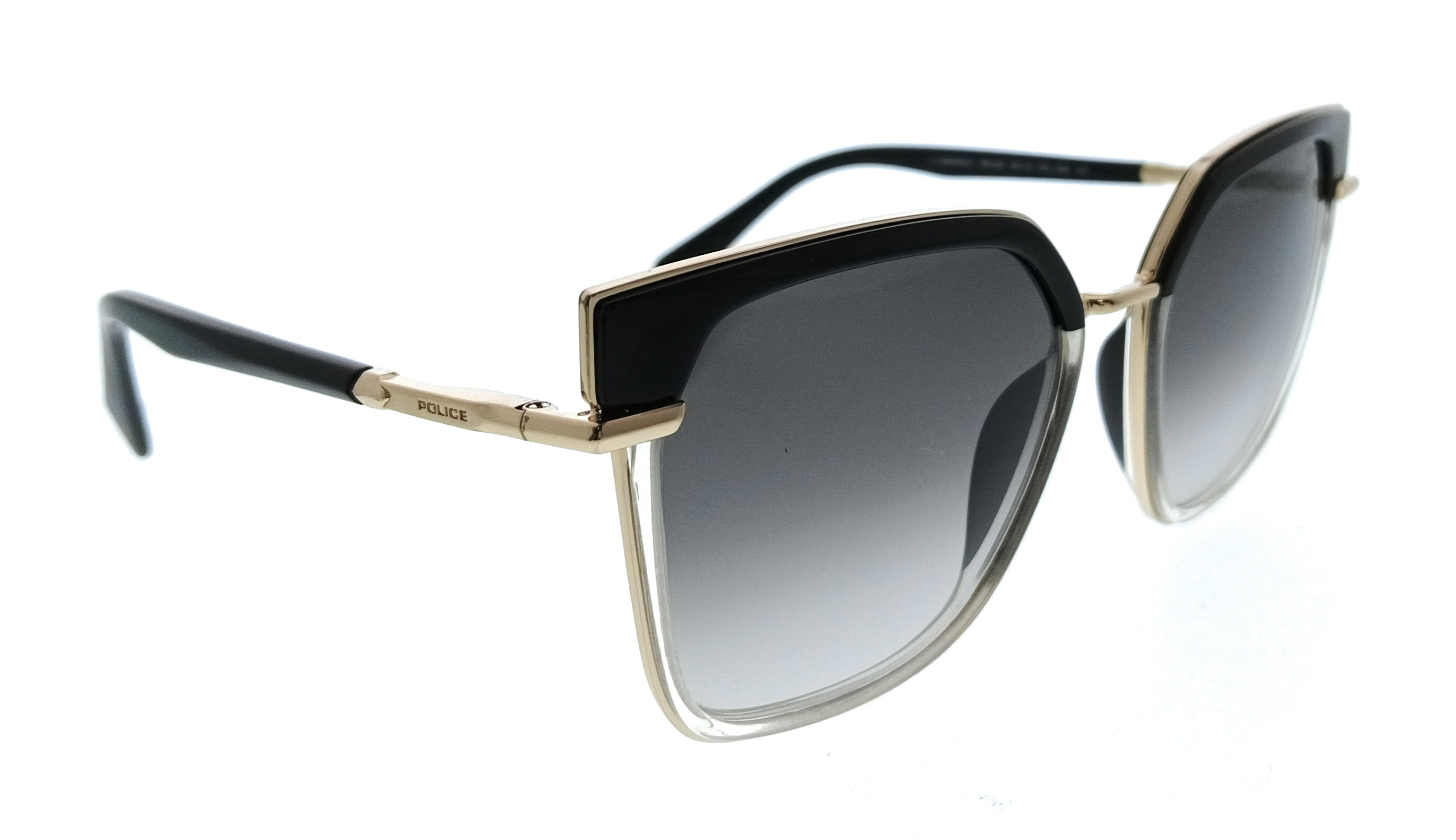 POLICE PLG24 300 Shiny Rose Gold Square Womens Sunglasses
