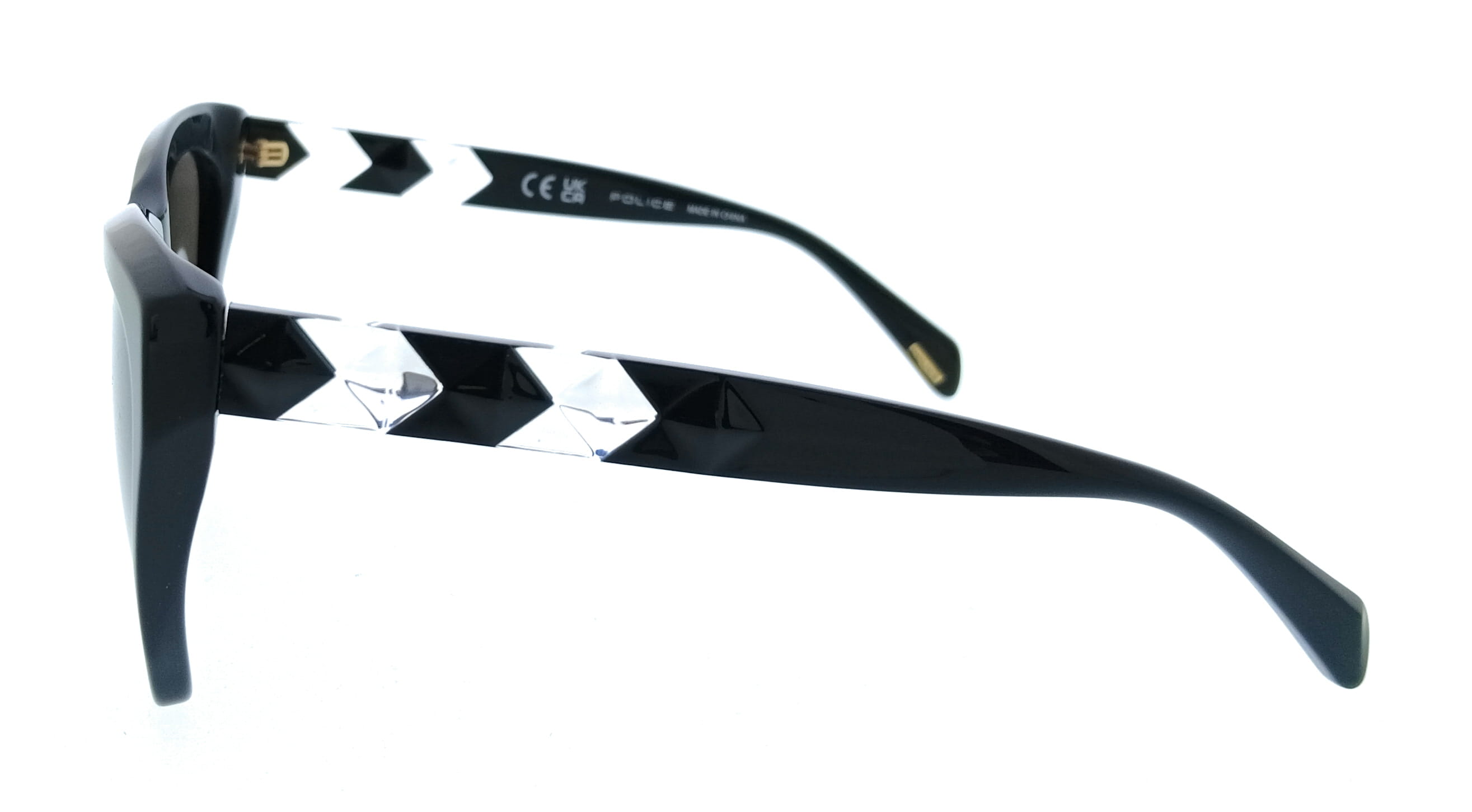 POLICE PLL36 06WT Green Square Womens Sunglasses