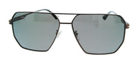POLICE PLL79 A75P Shiny Palladium Geometric Mens Sunglasses