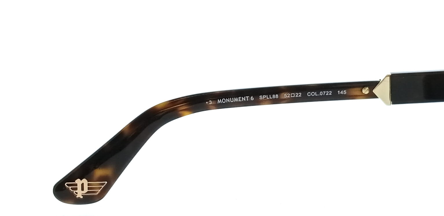 POLICE PLL88 722 Tortoise Square Mens Sunglasses