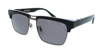 POLICE PLP25 672 Shiny Black Gold Square Mens Sunglasses