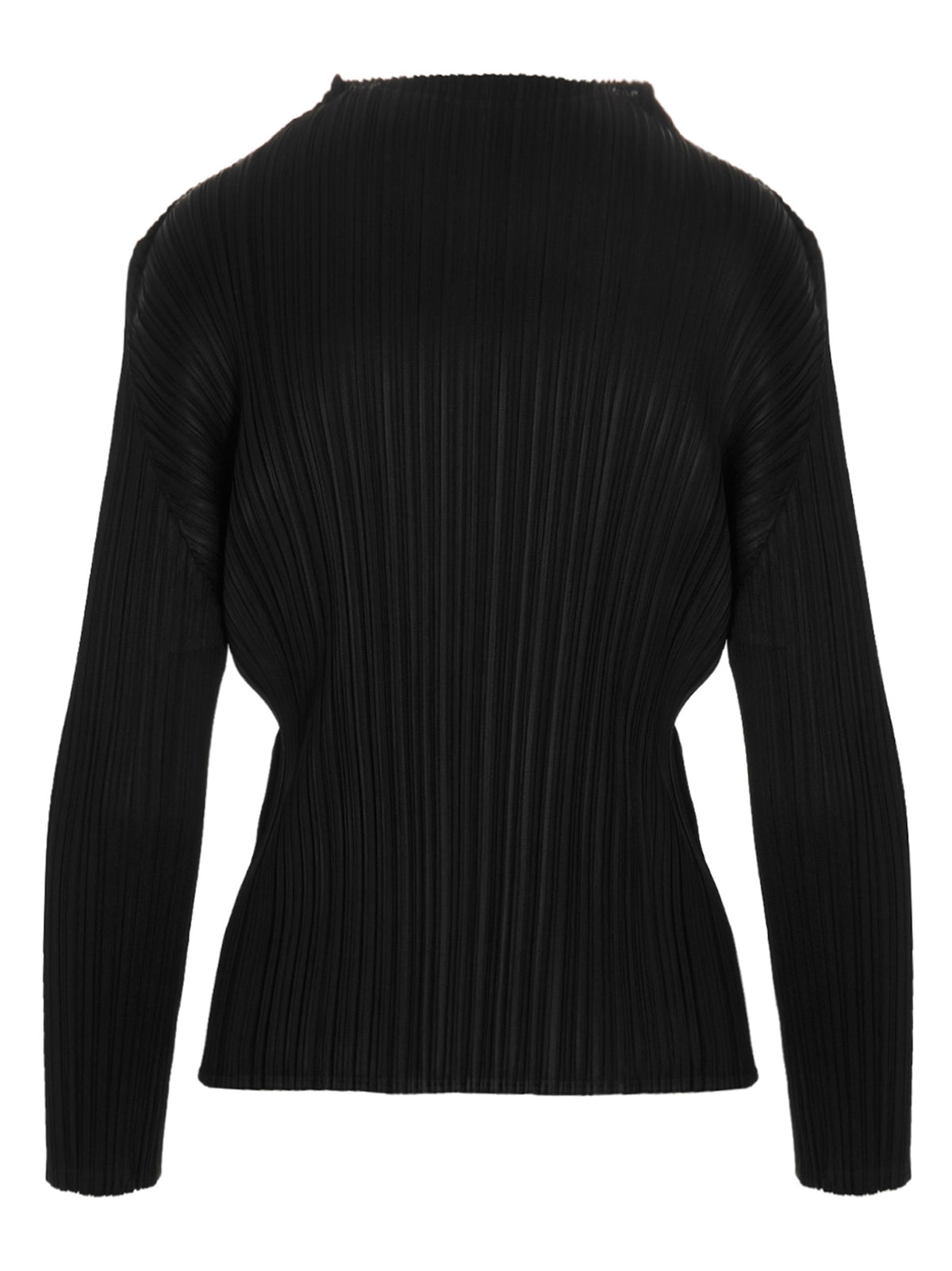 Pleats Please Issey Miyake Women 'Basics' Black Long Sleeve Top