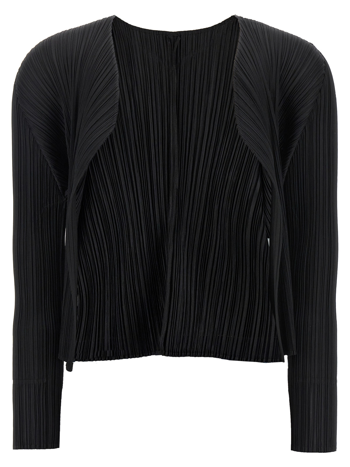 Pleats Please Issey Miyake Women Black 'Basics' Cardigan