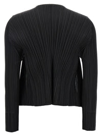 Pleats Please Issey Miyake Women Black 'Basics' Cardigan