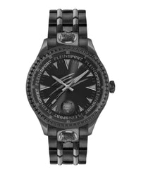 Plein Sport Mens Black 45mm Bracelet Fashion Watch