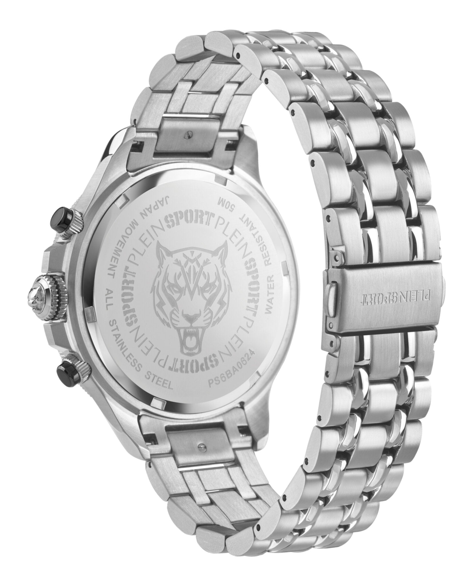 Plein Sport Mens Stainless Steel 47.5mm Bracelet Fashion Watch