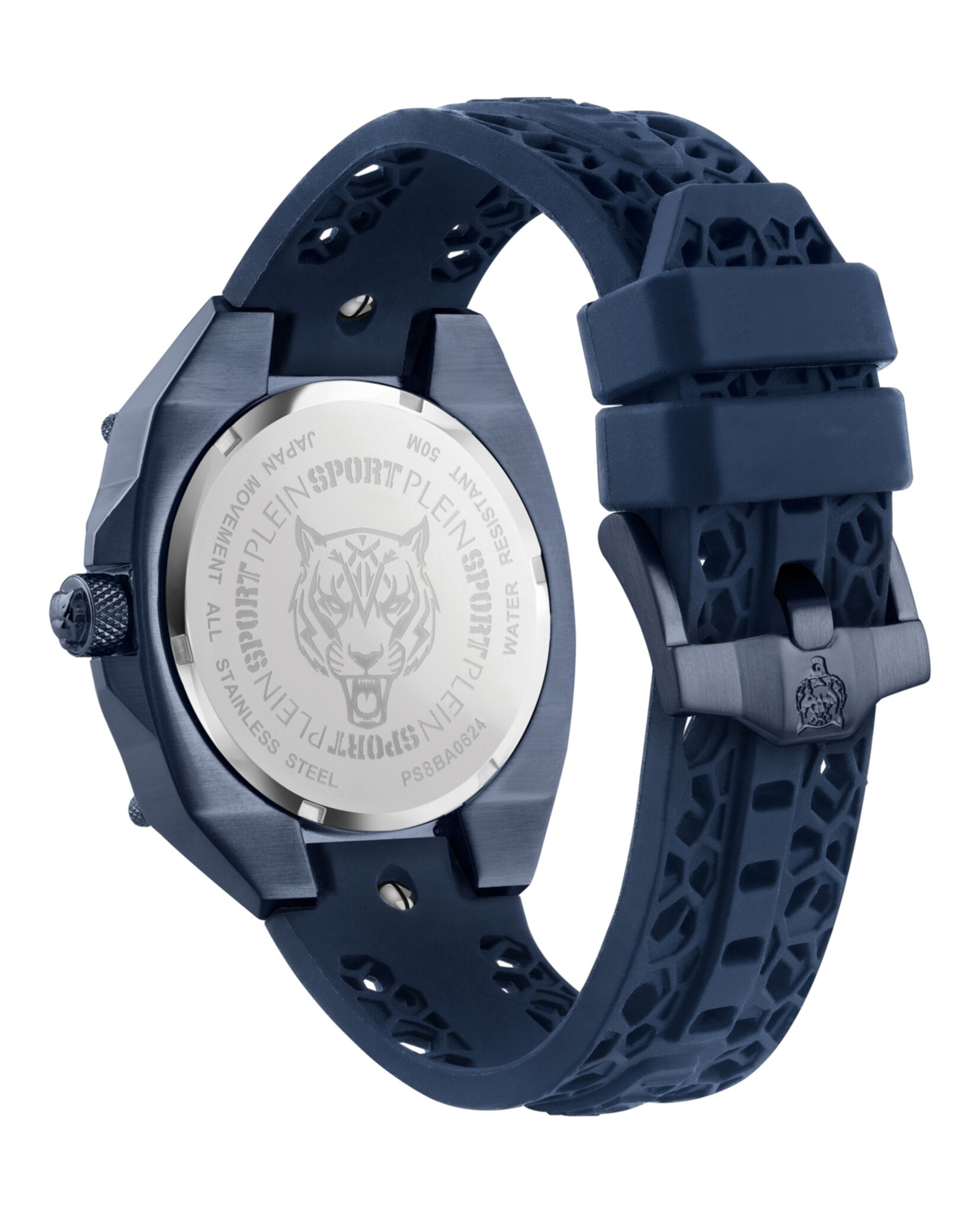 Plein Sport Mens Blue 47mm Strap Fashion Watch