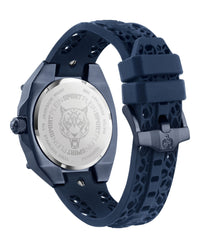 Plein Sport Mens Blue 47mm Strap Fashion Watch