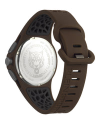 Plein Sport Mens Grey 43mm Strap Fashion Watch