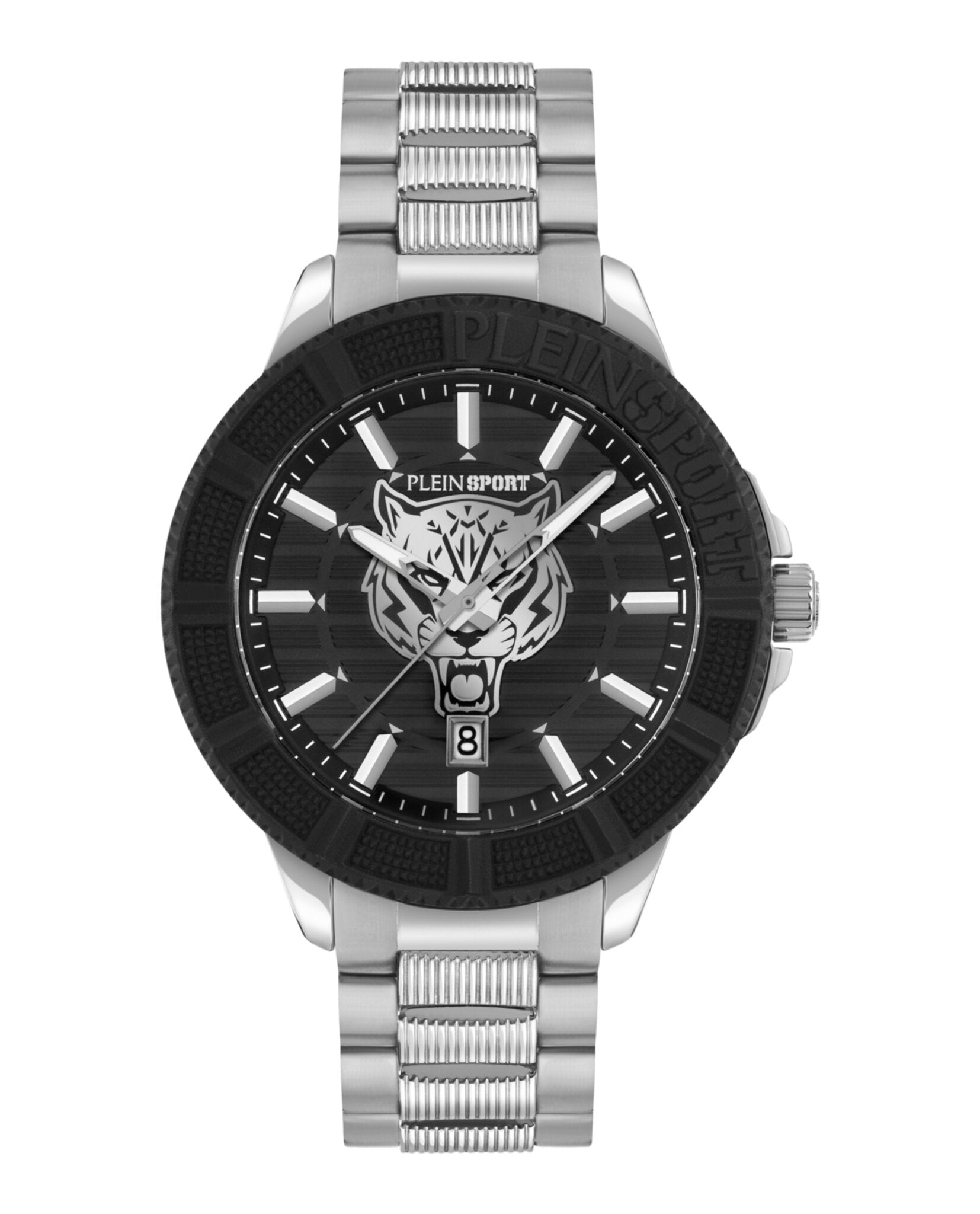 Plein Sport Mens  Stainless Steel 45mm Bracelet Fashion Watch