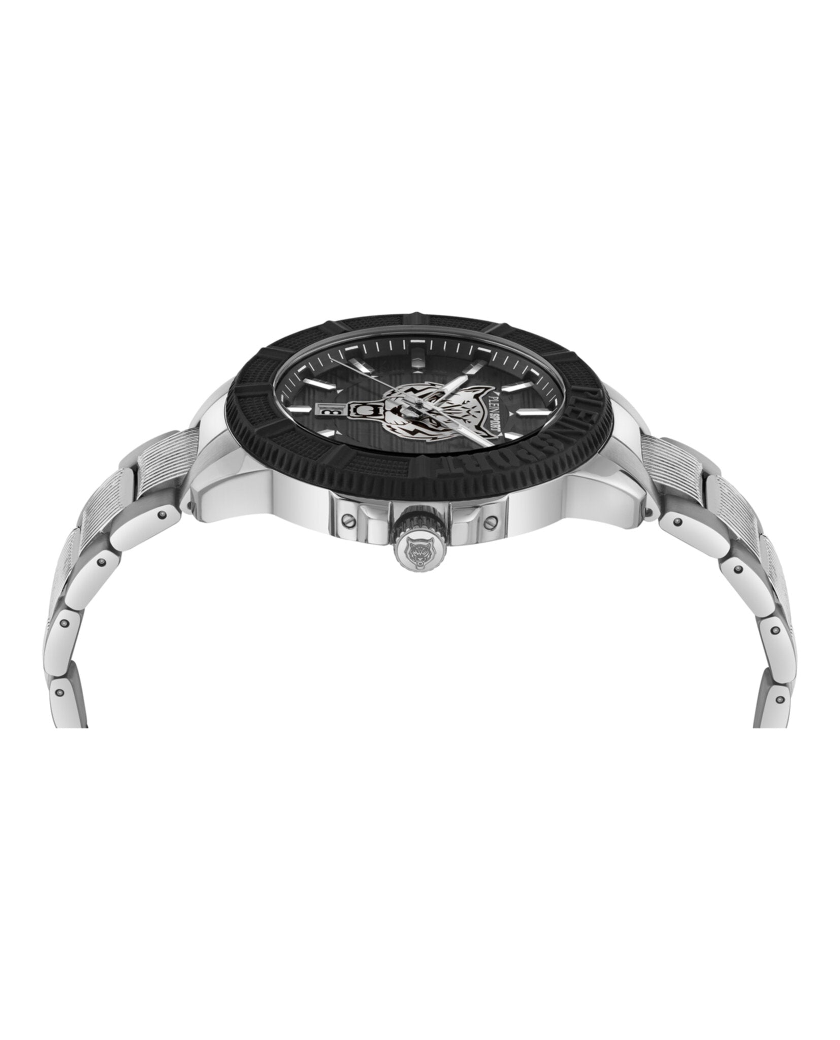 Plein Sport Mens  Stainless Steel 45mm Bracelet Fashion Watch