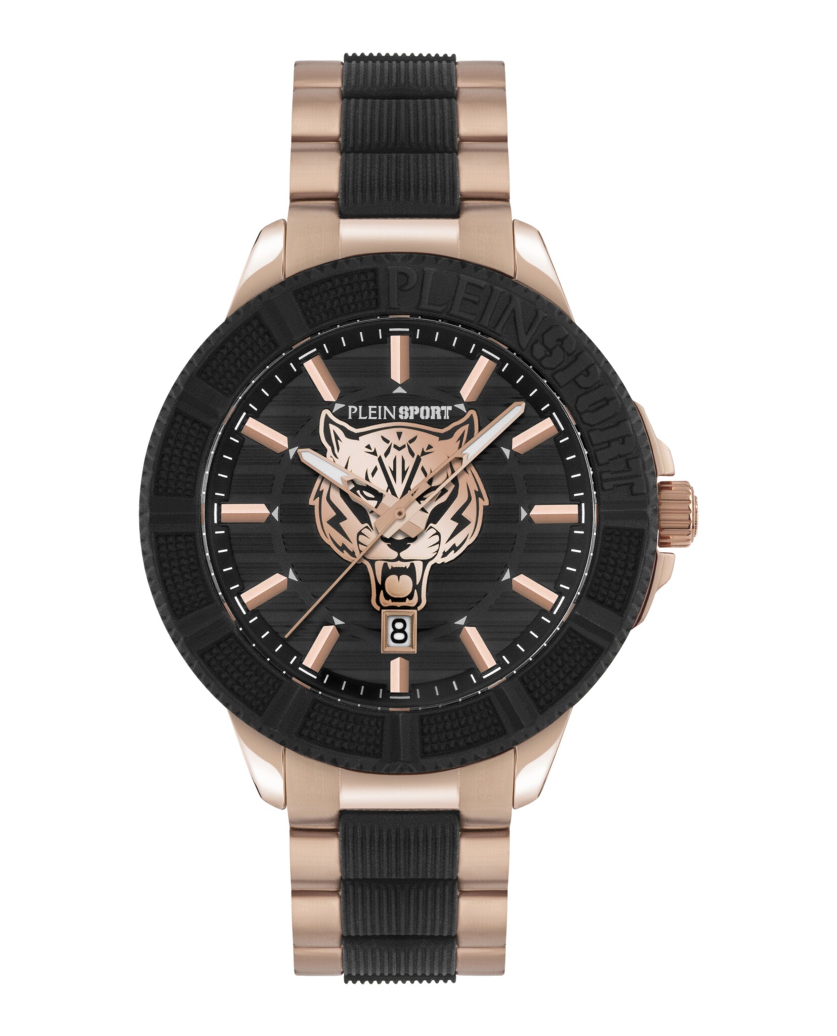 Plein Sport Mens Two Tone 45mm Bracelet Fashion Watch