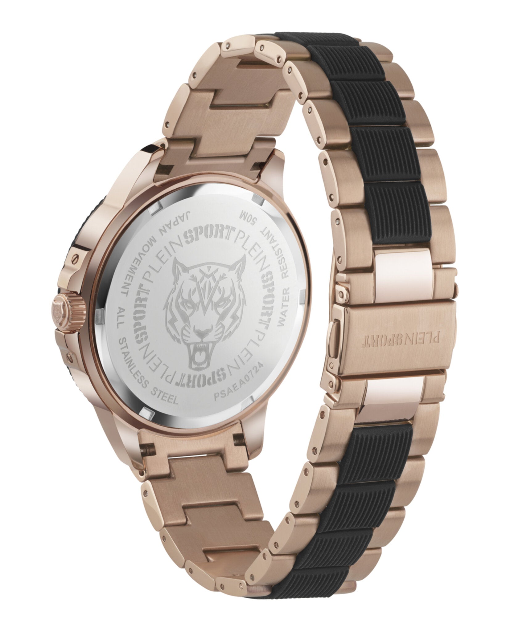 Plein Sport Mens Two Tone 45mm Bracelet Fashion Watch