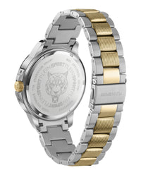 Plein Sport Mens Two Tone 45mm Bracelet Fashion Watch
