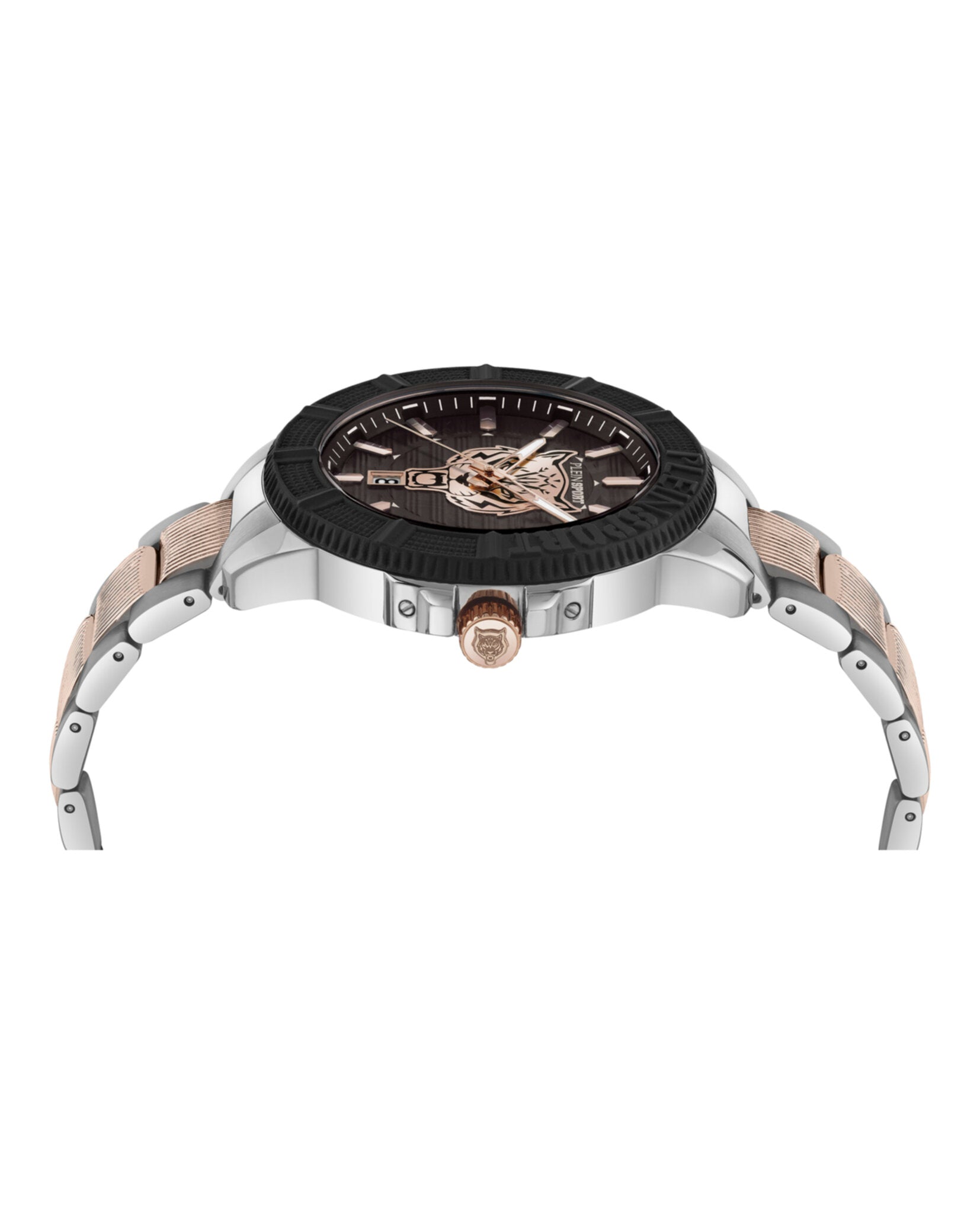 Plein Sport Mens  Two Tone 45mm Bracelet Fashion Watch